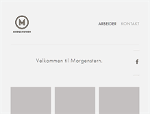 Tablet Screenshot of morgenstern.no